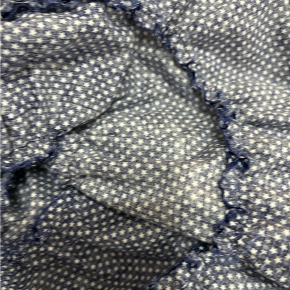 Vintage Handmade Baby Girls 12 Month* Blue Ruffled A-Line Polka Dot Dresses Lot - Picture 7 of 9